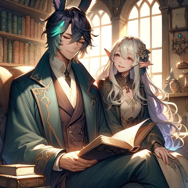 A much younger Nebul and his wife.